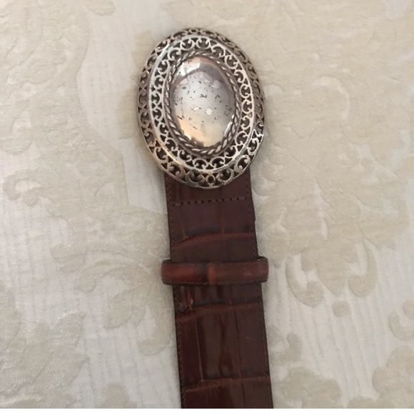 Brighton Brown Croc Leather. Circa 1995 Gently Used - Picture 5 of 7